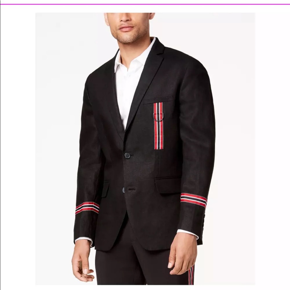 INC track star black men’s blazer xs